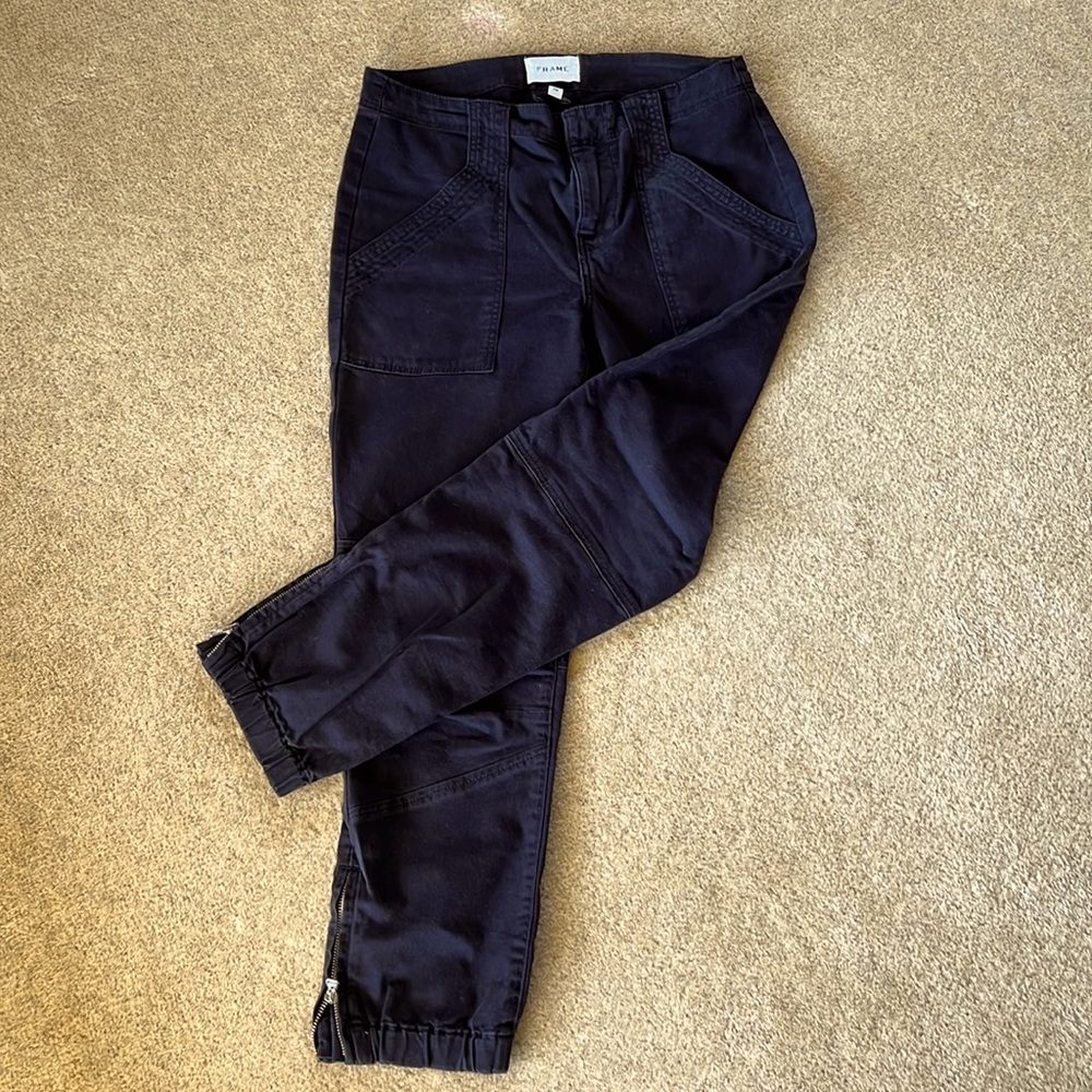Frame cotton blend trousers, size 26.